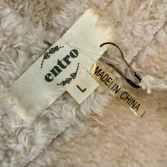 NWT Entro Faux Suede Camel and Cream Shearling Vest - Picture 6 of 9